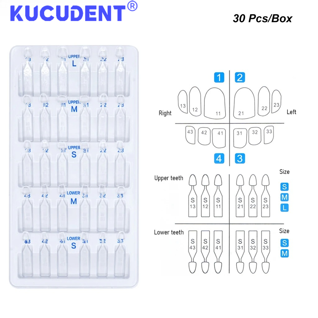 Teeth Whitening Moulds - 30 adet/set Diş Kaplama Kalıbı Seti,