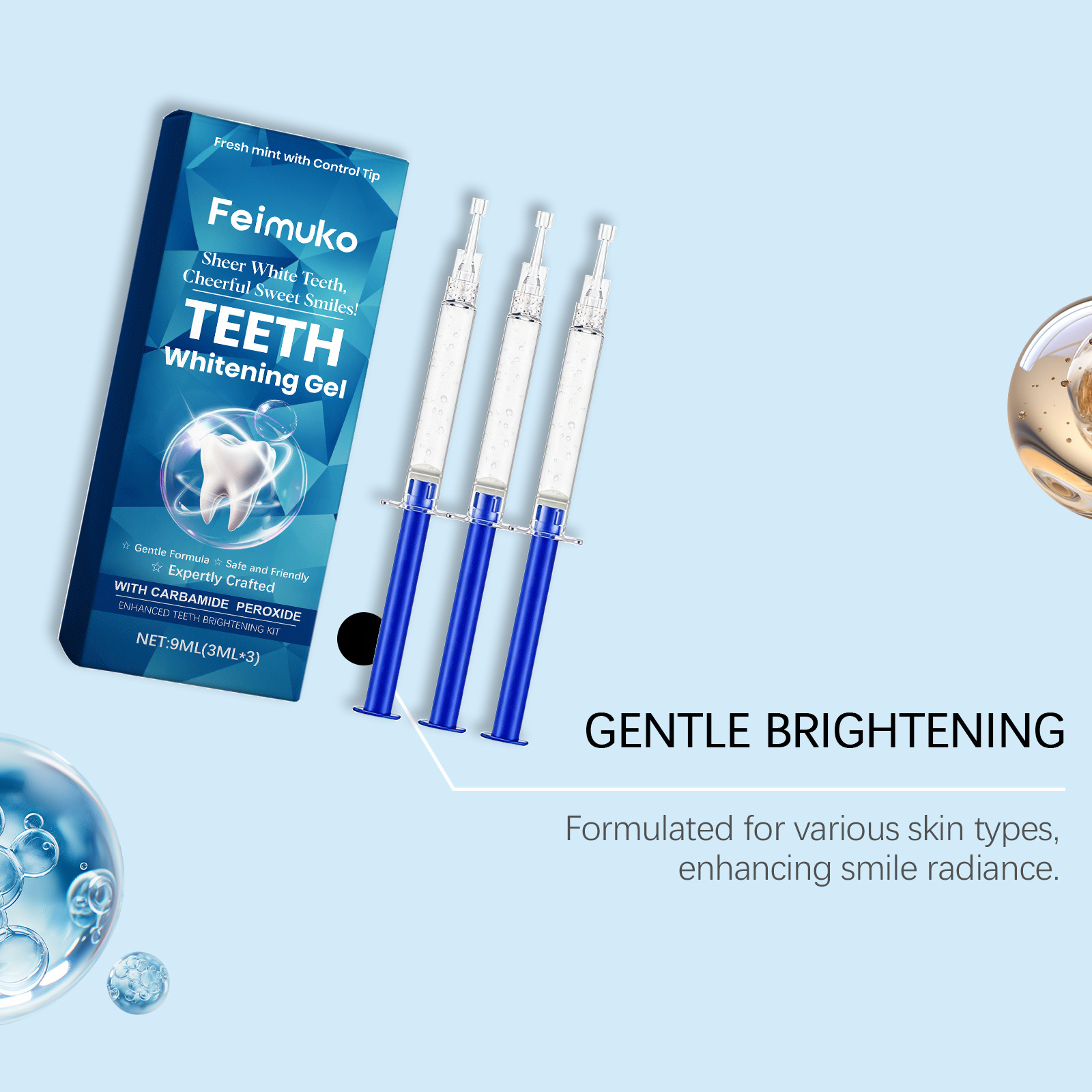 Feimuko Diş Beyazlatıcı Jel 3' - Teeth Whitening Kit incelemesi ve fiyatı