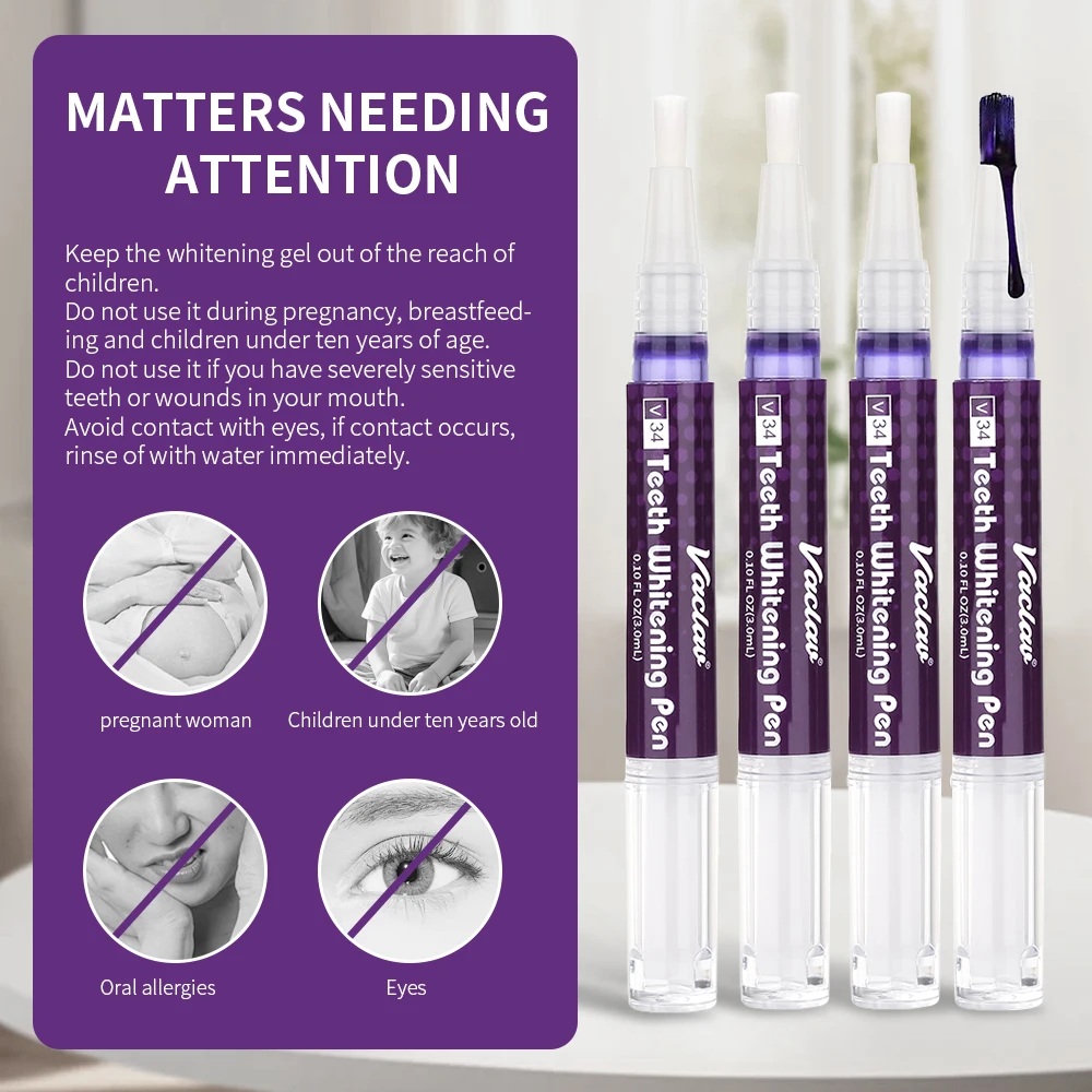 Vaclav V34 Mor Diş Beyazlatıcı - Teeth Whitening Pens incelemesi ve fiyatı