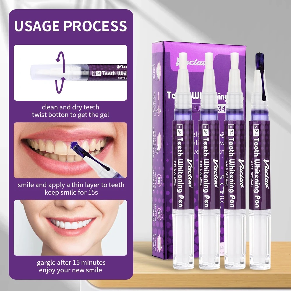 Vaclav V34 Mor Diş Beyazlatıcı - Teeth Whitening Pens incelemesi ve fiyatı